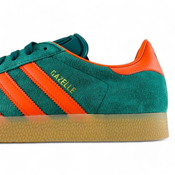 adidas Gazelle Collegiate Green Preloved Red Men's Shoes Sneakers IG6200 - Picture 7 of 9
